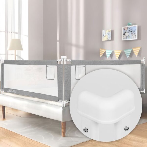Προστατευτικό Κάγκελο Κρεβατιού Ecotoys 180cm, για Παιδική Ασφάλεια
