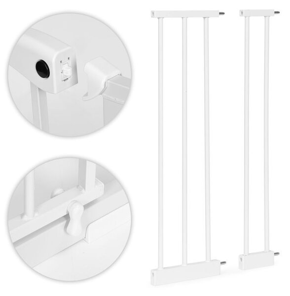 Προστατευτική Πόρτα Ασφαλείας EcoToys για Παιδιά και Κατοικίδια, Ρυθμιζόμενη 74-132cm, Ύψος 77cm