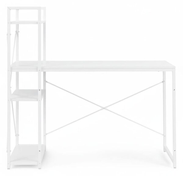 Γραφείο Υπολογιστή Modernhome, Ξύλινο με Ενσωματωμένη Ραφιέρα