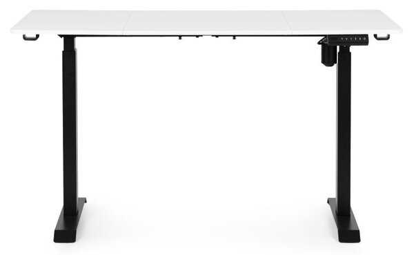 Ηλεκτρικό Γραφείο Modernhome, Ρυθμιζόμενο 76-121cm, Λευκό-Μαύρο 140x70cm