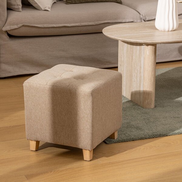 Σκαμπό (35x35x35) A-S Leandre Beige 121360T