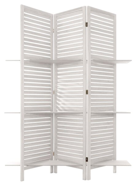 Παραβάν Με 3 Ράφια (120.5x37x170) A-S White 157120A