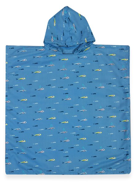 Παιδικό Πόντσο (65x65) Nef-Nef Homeware Fish Team Blue
