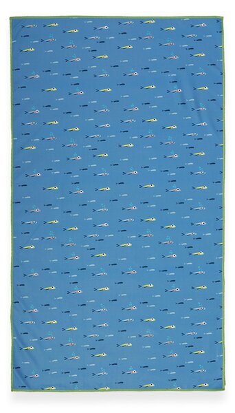 Παιδική Πετσέτα Θαλάσσης Microfiber (70x120) Nef-Nef Homeware Fish Team Blue