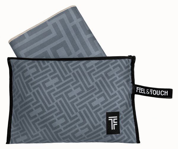 Πετσέτα Θαλάσσης Microfiber 2 Όψεων + Νεσεσέρ Παραλίας (2τμχ) Feel & Touch Motivo 06