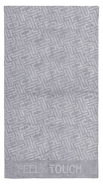 Πετσέτα Θαλάσσης (90x170) Feel & Touch Icon Titanium