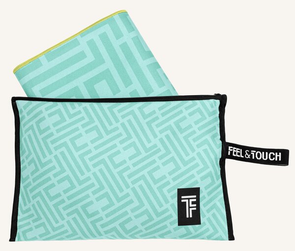 Πετσέτα Θαλάσσης Microfiber 2 Όψεων + Νεσεσέρ Παραλίας (2τμχ) Feel & Touch Motivo 02