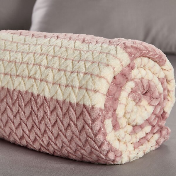 Κουβέρτα Fleece Υπέρδιπλη (220x240) Whitegg KB159 Ροζ