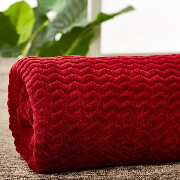 Κουβέρτα Fleece Υπέρδιπλη (220x240) Whitegg Pop Corn AW2026 Κόκκινο
