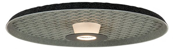 Zambelis Φωτιστικό οροφής LED 25177, γκρι/μαύρο, Ø 45 cm, μέταλλο, Γκρι, Σαλόνι / τραπεζαρία, Μέταλλο, σύγχρονο