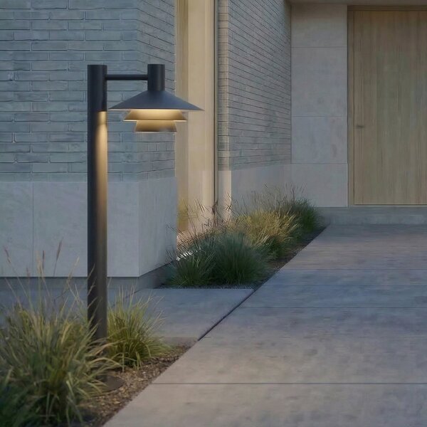 Lucande Φωτιστικό διαδρόμου LED Montaro, 100 cm, ανθρακί, Μαύρο, Αλουμίνιο, σύγχρονο