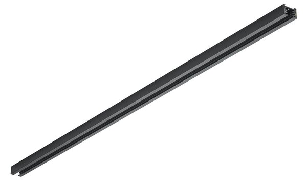 Trio Lighting σιδηροδρομική γραμμή 2 κυκλωμάτων DUOline, μαύρο ματ, 160cm, Μαύρο, Μελέτη / Γραφείο, Μέταλλο