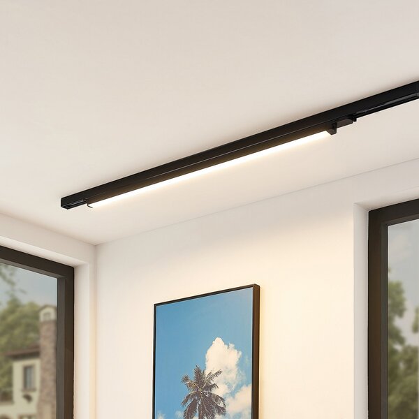 Arcchio LED φωτιστικό ράγας Harlow, μαύρο, 109 cm, 3.000K, Μαύρο, Μελέτη / Γραφείο, Αλουμίνιο, σύγχρονο