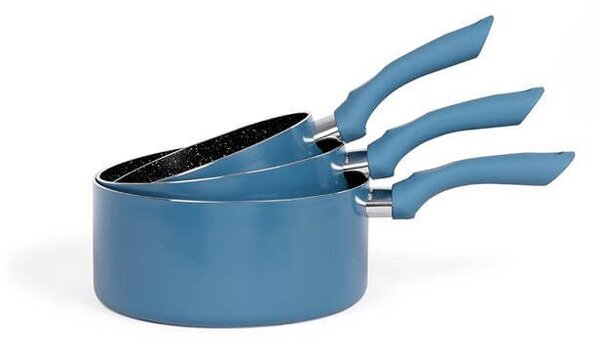 Σετ κατσαρόλες Livoo Sauce MEN125BS - 3 τεμάχια - Blue