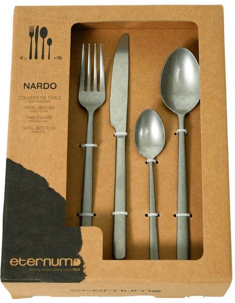 Σετ 16 τεμάχια Μαχαιροπίρουνα Eternum Belgium Nardo 1236-BP16 από Ανοξείδωτο ατσάλι 18 Cr σε Vintage φινίρισμα