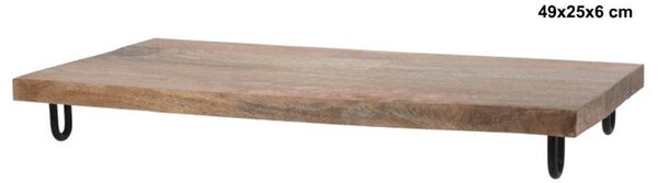 Δίσκος σερβιρίσματος mango wood, 49x25x6 cm
