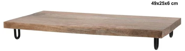Δίσκος σερβιρίσματος mango wood, 49x25x6 cm