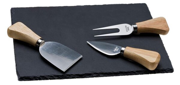Πέτρινο πλατώ σερβιρίσματος HFA (5460002) GOURMET με 3 μαχαίρια τυριού