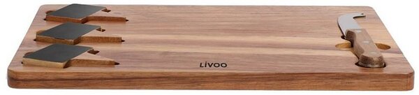 Πλατώ τυριών Livoo (MES135) - Beige/Ξύλινο