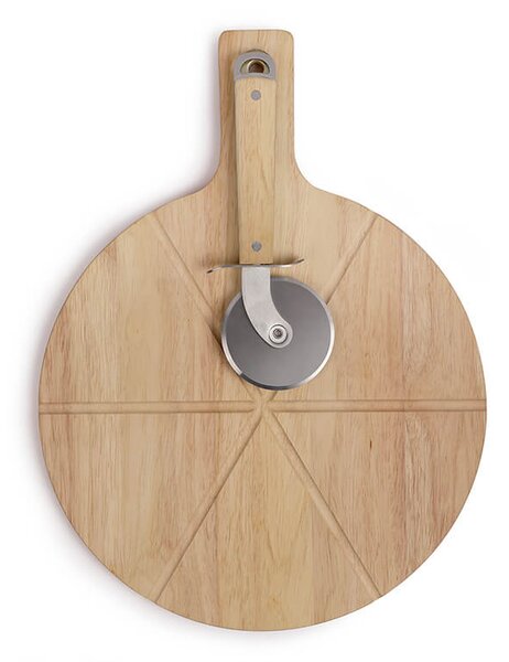 Σετ επιφάνεια κοπής και κόφτης για pizza Livoo MES138 - Wood