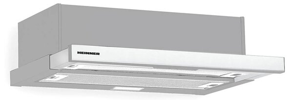 Απορροφητήρας Συρόμενος Heinner HTCH-490IX με πλάτος 90cm και απορροφητική ισχύ 413.5 m³/h