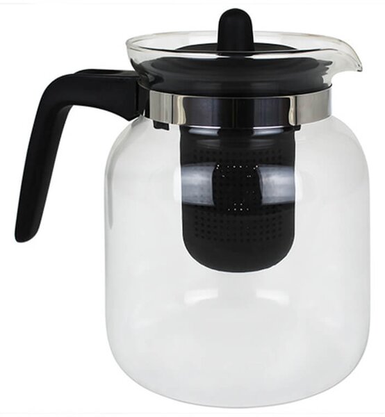 Τσαγιέρα Excellent Houseware γυάλινη με χωρητικότητα 1.5L και καπάκι