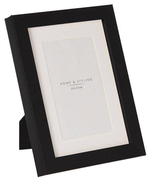 Κορνίζα H&S Collection με πασπαρτού, βάση, διαστάσεις 17x22cm και διαστάσεις φωτογραφίας 10x15cm