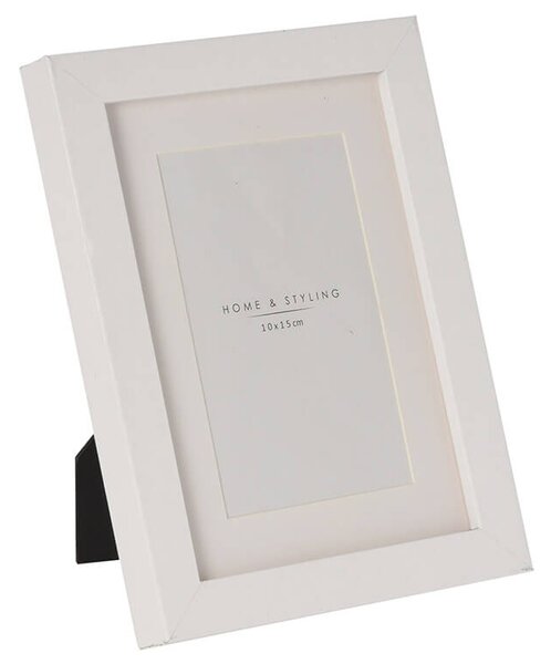 Κορνίζα H&S Collection με πασπαρτού, βάση, διαστάσεις 17x22x1.8cm και διαστάσεις φωτογραφίας 10x15cm