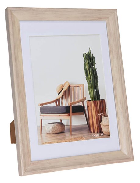 Κορνίζα H&S Collection με πασπαρτού, βάση, διαστάσεις 25x33cm και διαστάσεις φωτογραφίας 15x20cm