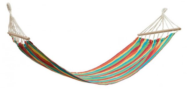 Αιώρα Heinner (YGH046) με ξύλο, 200x80cm, Μπλε/Κόκκινο