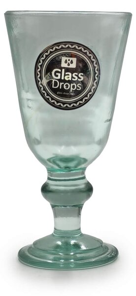 Ποτήρι Glass Drops Αuthentic (1390) Από ανακυκλωμένο γυαλί, Χωρητικότητας 250ml, Διαστάσεων Ø 9.5 x Υ 18.5 cm