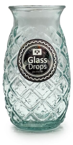 Ποτήρι Glass Drops Coctail Time (2392) Από ανακυκλωμένο γυαλί, Χωρητικότητας 385ml, Διαστάσεων Ø 9 x Υ 14.5 cm, Aνανάς