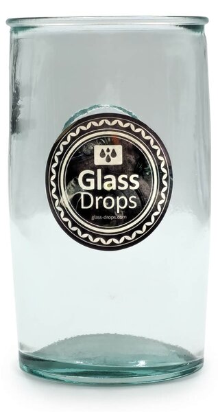 Ποτήρι Glass Drops Αuthentic (2177) Από ανακυκλωμένο γυαλί, Χωρητικότητας 450ml, Διαστάσεων Ø 8 x Υ 14 cm