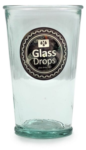 Ποτήρι Glass Drops Αuthentic (2176) Από ανακυκλωμένο γυαλί, Χωρητικότητας 300ml, Διαστάσεων Ø 8 x Υ 13 cm