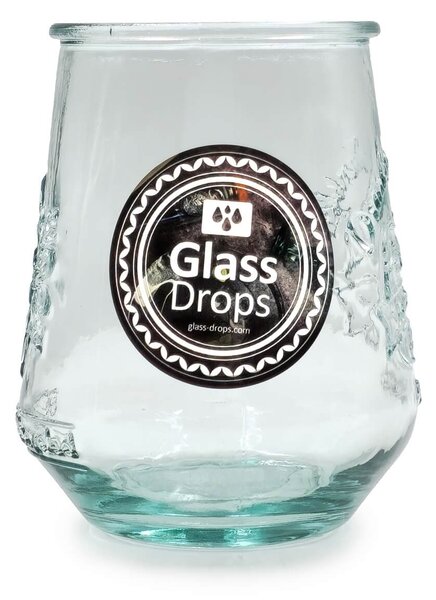 Ποτήρι Glass Drops Αuthentic Est. 1896 (2396) Από ανακυκλωμένο γυαλί, Χωρητικότητας 400ml, Διαστάσεων Ø 9 x Υ 11 cm