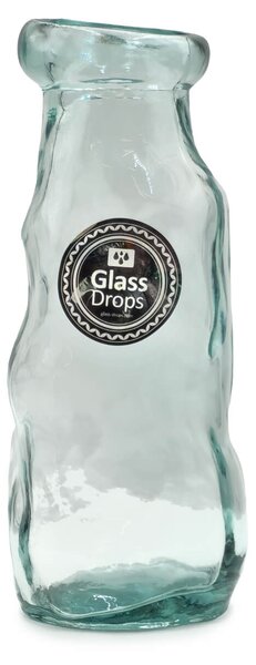 Διακοσμητικό Βάζο Glass Drops Sac (4658) Από ανακυκλωμένο γυαλί, Χωρητικότητας 1L, Διαστάσεων Ø 10 x Υ 25cm