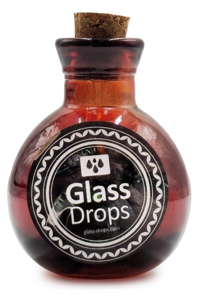 Διακοσμητικό Μπουκάλι με πώμα Glass Drops Βοlas (5321DB738) Aπό 100% ανακυκλωμένο γυαλί, Xωρητικότητας 125ml, Διαστάσεων Ø 7 x Υ 10 cm, Τerracotta