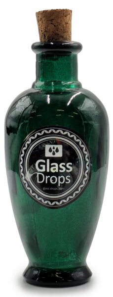 Διακοσμητικό Μπουκάλι με πώμα Glass Drops Castilla (5621DB734) Aπό 100% ανακυκλωμένο γυαλί, Xωρητικότητας 250ml, Διαστάσεων Ø 7 x Υ 15 cm, Albahaca