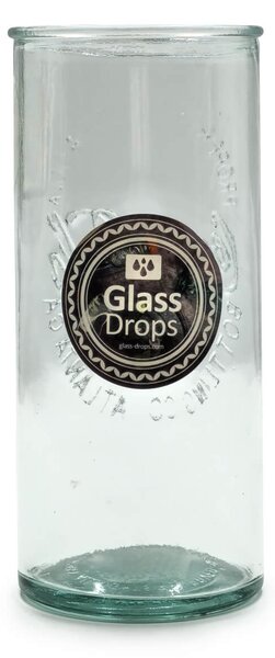 Ποτήρι Glass Drops Coca Cola (9017) Aπό 100% ανακυκλωμένο γυαλί, Xωρητικότητας 550ml, Διαστάσεων Ø 8 x Υ 17 cm