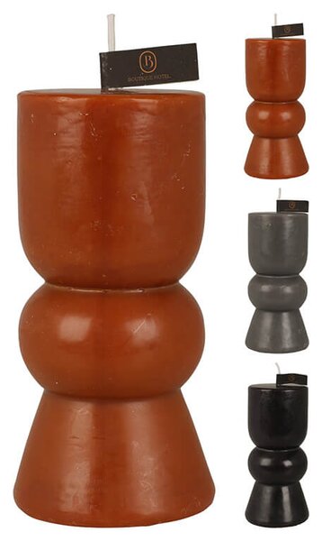 Kερί pillar 7x14cm, σε 3 επιλογές χρώματος