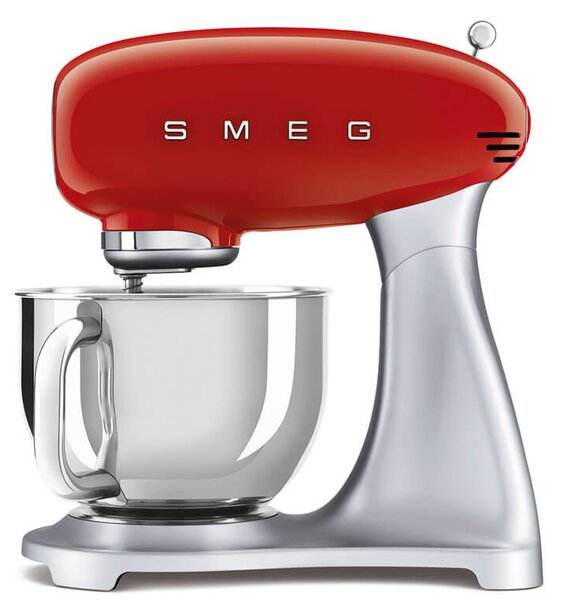 Κουζινομηχανή Smeg SMF02RDEU με ισχύ 800W, 10 ταχύτητες και χωρητικότητα μπολ 4.8L