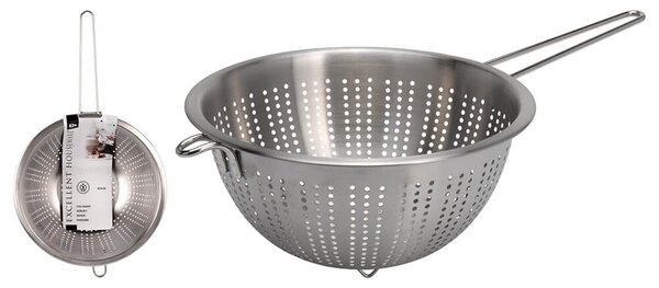 Σουρωτήρι Εxcellent Houseware από ανοξείδωτο ατσάλι - 24x11cm