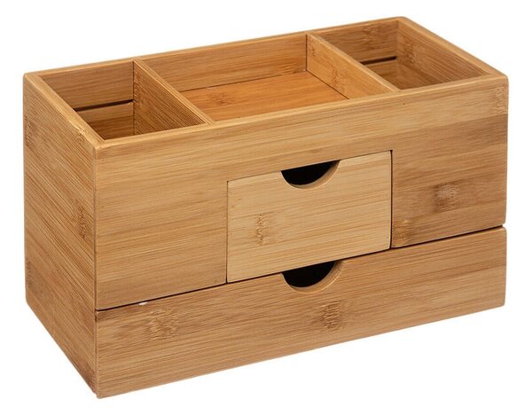 Κουτί Οργάνωσης Make up 5five από Ξύλο Bamboo, 24x12.2x14.5cm - Απόχρωση Ξύλου