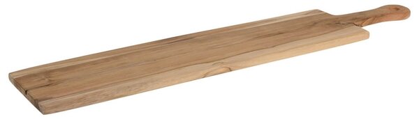 Δίσκος Σερβιρίσματος με λαβή - Teak wood - 70x15x1.5cm