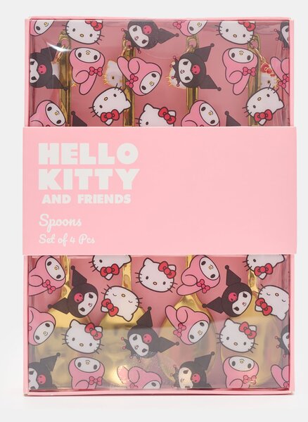 Sinsay - Σετ κουταλιών με διακοσμητικά κρεμαστά Hello Kitty - χρυσο