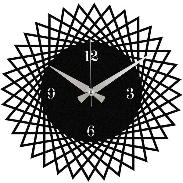 Ρολόι Τοίχου Enzoclock 279ENZ1426 Φ48cm Black Wallity