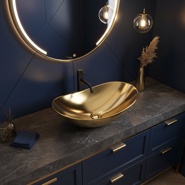 Νιπτήρας Rea Royal Gold 60 . 5 x 36x 16 εκ