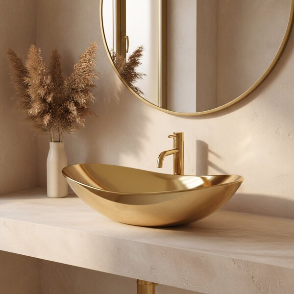 Νιπτήρας Rea Royal Gold 60 . 5 x 36x 16 εκ