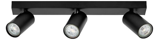 OSRAM Προβολέας οροφής OCTAGON μαύρος 3-φωτιστικό GU10-LED 927 dim, ρυθμιζόμενος, Μαύρο, Σαλόνι / τραπεζαρία, Μέταλλο, σύγχρονο