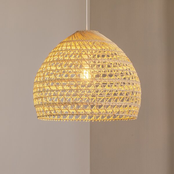 Nowodvorski Lighting Κρεμαστό φωτιστικό BOHO, Ø 60 cm, φυσικό καφέ, ρατάν, E27, ρυθμιζόμενος, Ξύλου, Σαλόνι / τραπεζαρία, Ξύλο